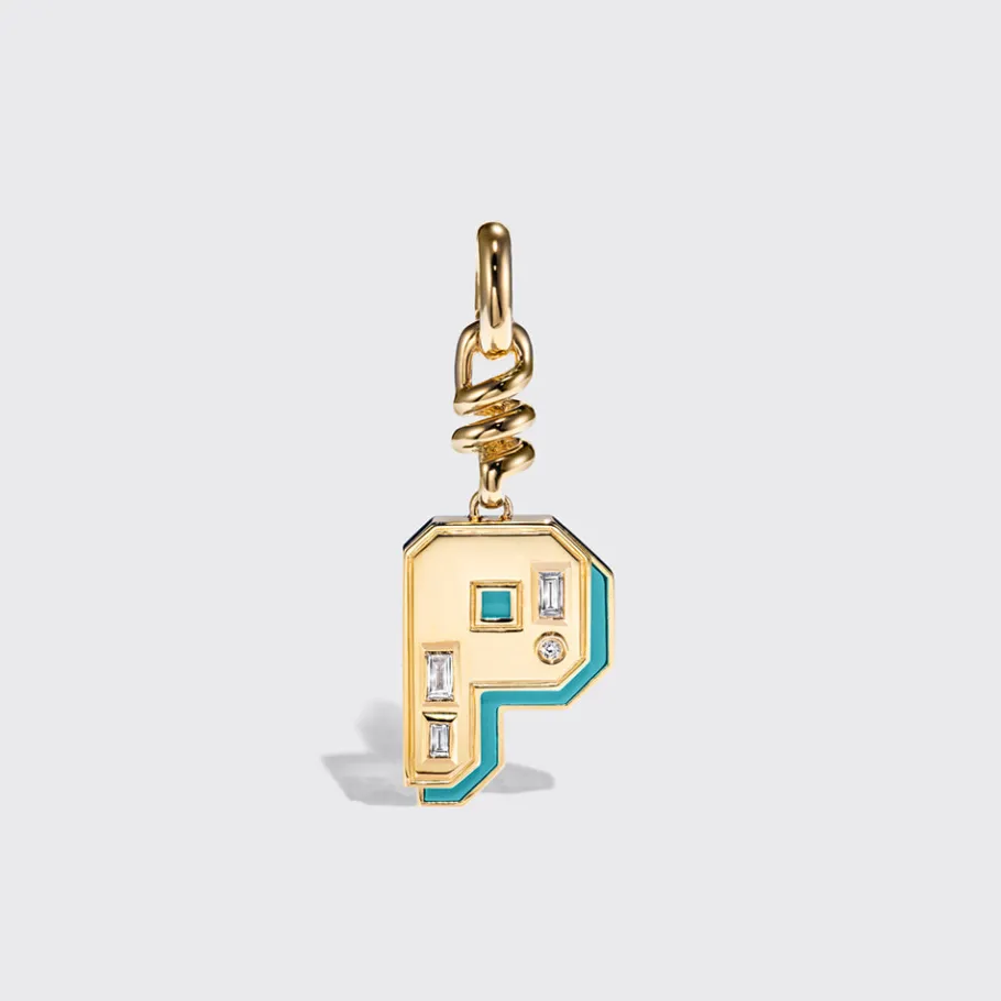 turquoise_nostalgia_lette_30.webp TURQUOISE NOSTALGIA LETTER CHARM>Boochier Discount
