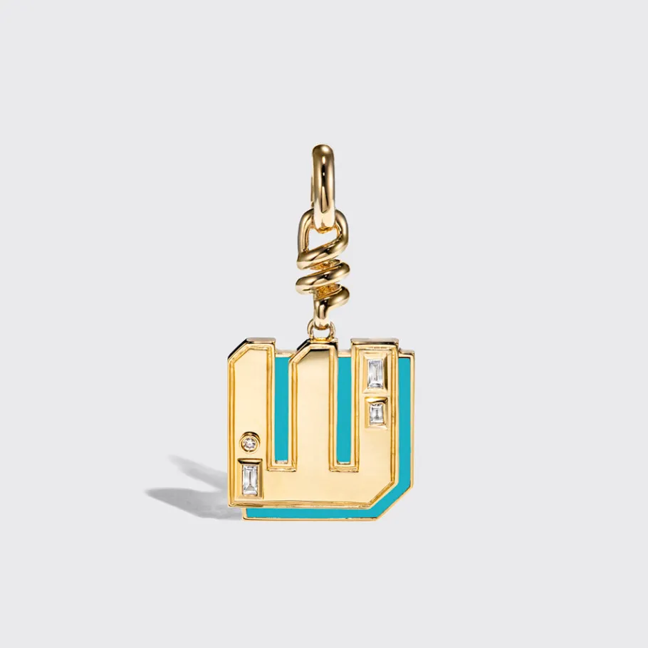 turquoise_nostalgia_lette_38.webp TURQUOISE NOSTALGIA LETTER CHARM>Boochier Discount