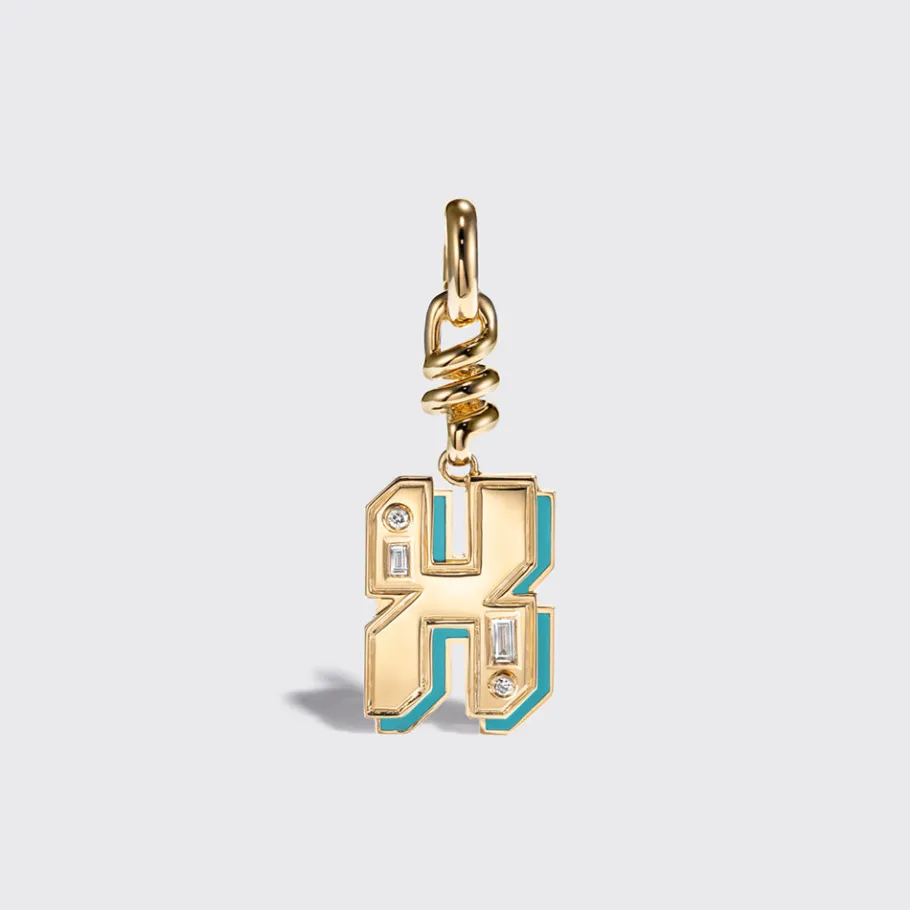 turquoise_nostalgia_lette_40.webp TURQUOISE NOSTALGIA LETTER CHARM>Boochier Discount
