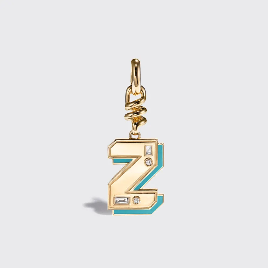 turquoise_nostalgia_lette_44.webp TURQUOISE NOSTALGIA LETTER CHARM>Boochier Discount