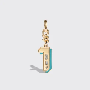 TURQUOISE NOSTALGIA NUMBER CHARM>Boochier Hot