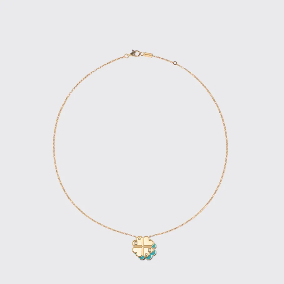 turquoise_yellow_gold_clo_0-1.webp TURQUOISE YELLOW GOLD CLOVER LEAF NECKLACE>Boochier Hot