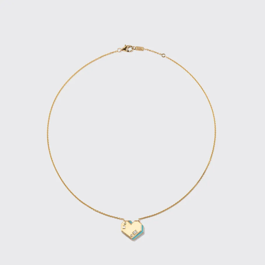 turquoise_yellow_gold_hea_0-1.webp TURQUOISE YELLOW GOLD HEART NECKLACE>Boochier Outlet