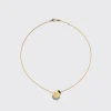 TURQUOISE YELLOW GOLD LADYBUG NECKLACE>Boochier Clearance