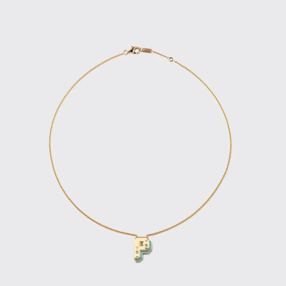 turquoise_yellow_gold_let_10.webp TURQUOISE YELLOW GOLD LETTER NECKLACE>Boochier New