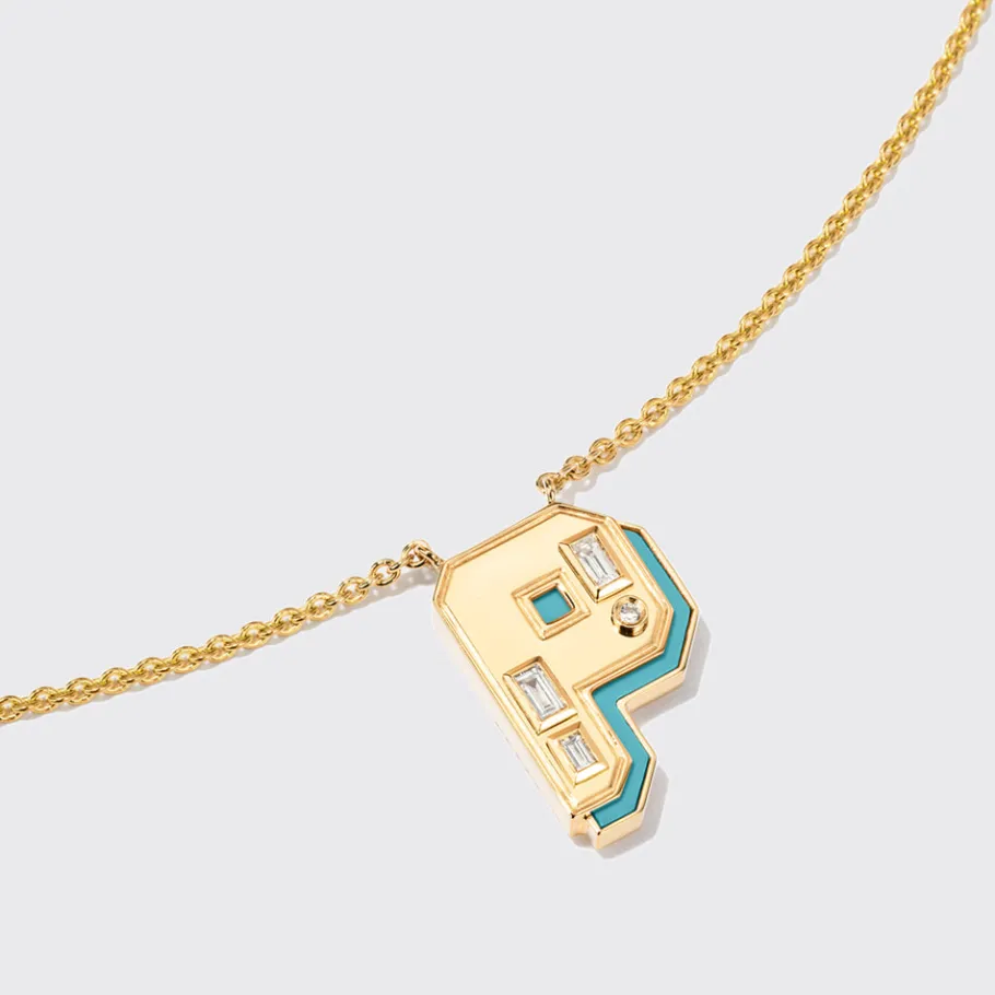 turquoise_yellow_gold_let_11.webp TURQUOISE YELLOW GOLD LETTER NECKLACE>Boochier New