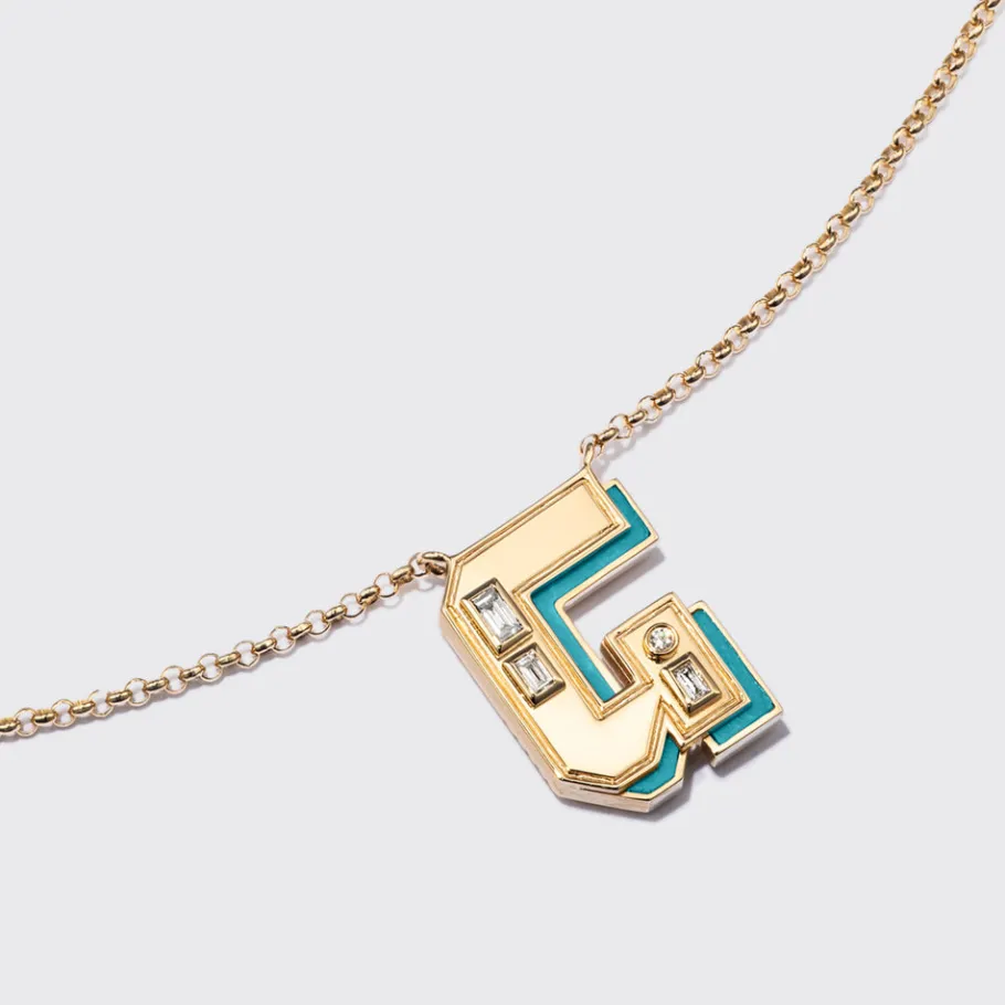 turquoise_yellow_gold_let_5.webp TURQUOISE YELLOW GOLD LETTER NECKLACE>Boochier New