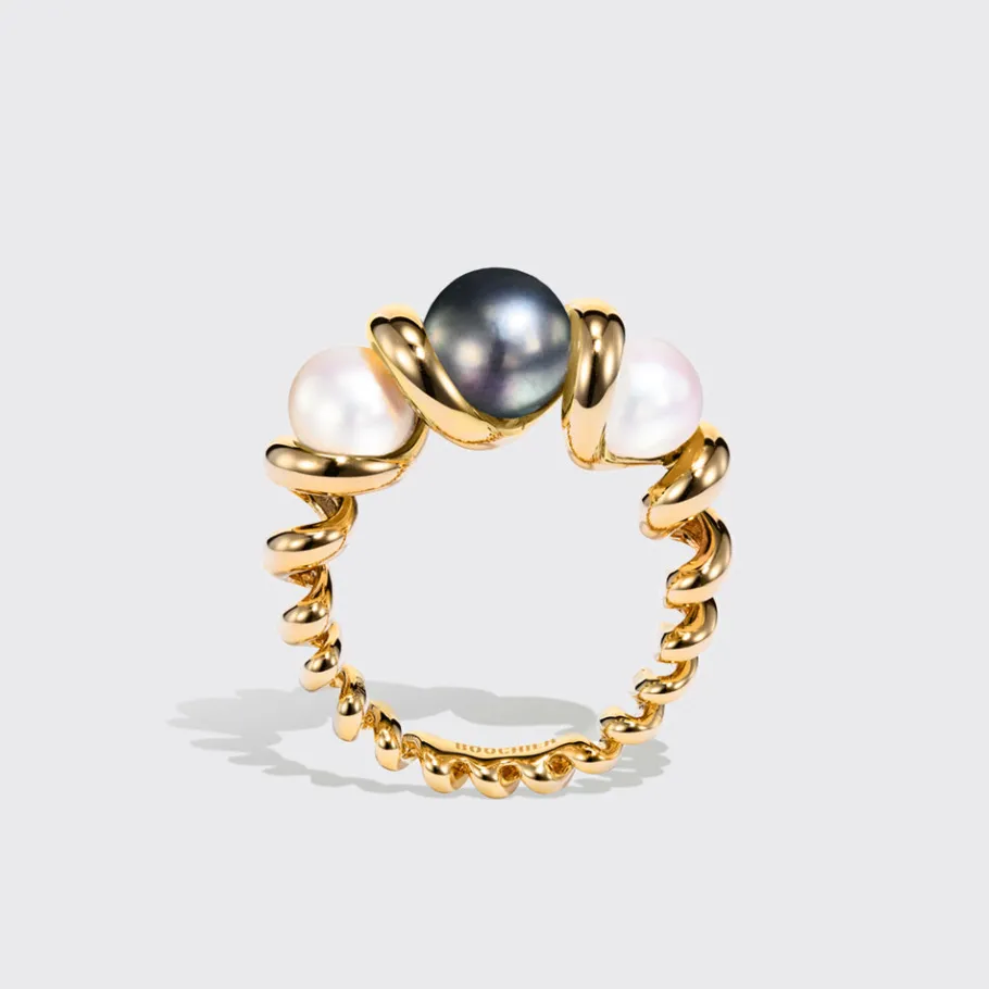 white__grey_pearls_gumbal_1.webp WHITE & GREY PEARLS GUMBALL BEACHING RING>Boochier Outlet