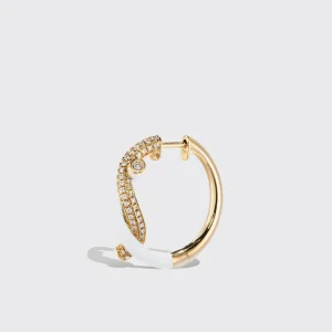 WHITE FRUIT HOOPS EARRINGS>Boochier Outlet
