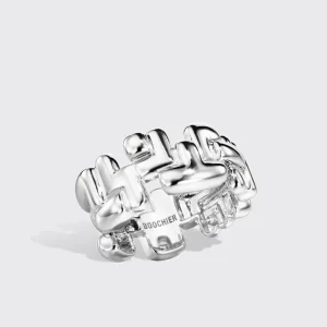 WHITE GOLD ARCADE TRIPLE ETERNITY RING>Boochier Discount