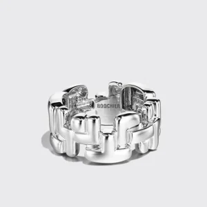 WHITE GOLD ARCADE TRIPLE ETERNITY RING>Boochier Discount
