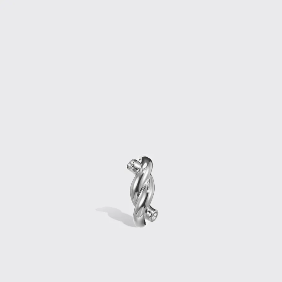 white_gold_small_ties_ear_2.webp WHITE GOLD SMALL TIES EARRINGS>Boochier Clearance