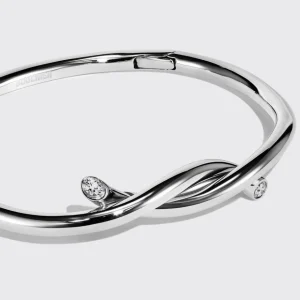 WHITE GOLD TIES BANGLE>Boochier Best