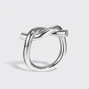 WHITE GOLD TIES RING>Boochier Fashion