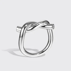 WHITE GOLD TIES RING>Boochier Fashion