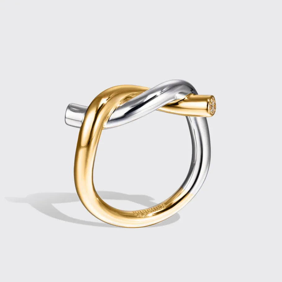 white_goldyellow_gold_tie_0.webp WHITE GOLD-YELLOW GOLD TIES RING>Boochier Hot
