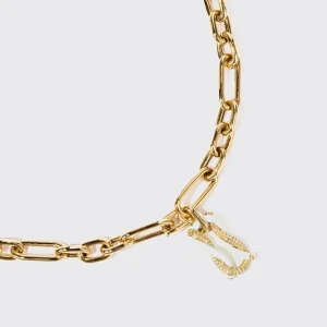 WHITE JUMBO FRUIT HOOPS PENDANT CHAIN NECKLACE [DETACHABLE]>Boochier Fashion