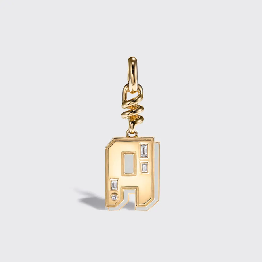 white_mother_of_pearl_nos_0.webp WHITE MOTHER OF PEARL NOSTALGIA LETTER CHARM>Boochier New