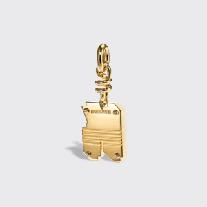 WHITE MOTHER OF PEARL NOSTALGIA LETTER CHARM>Boochier New