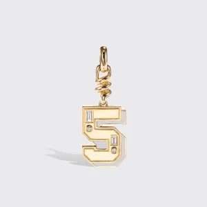 WHITE MOTHER OF PEARL NOSTALGIA NUMBER CHARM>Boochier Hot