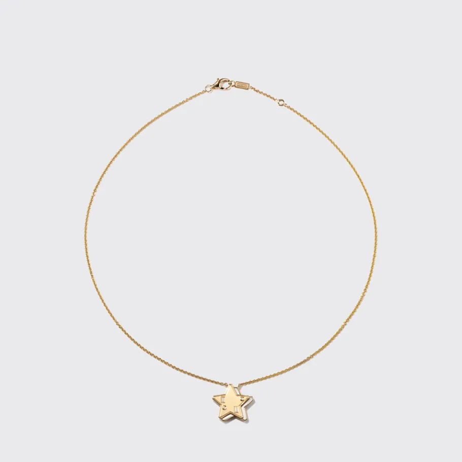 white_mother_of_pearl_yel_0-11.webp WHITE MOTHER OF PEARL YELLOW GOLD STAR NECKLACE>Boochier Outlet