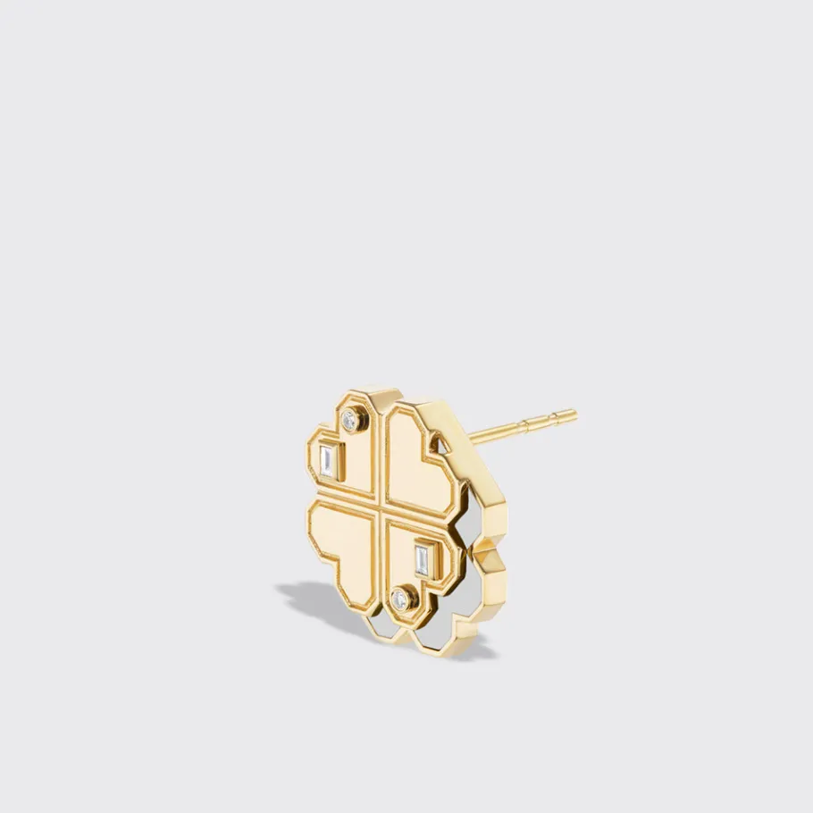 white_mother_of_pearl_yel_1-5.webp WHITE MOTHER OF PEARL YELLOW GOLD CLOVER LEAF STUDS>Boochier Online