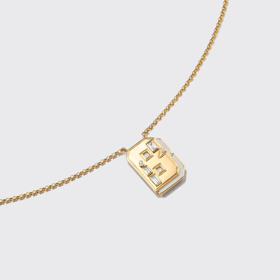 white_mother_of_pearl_yel_3-2.webp WHITE MOTHER OF PEARL YELLOW GOLD LETTER NECKLACE>Boochier Hot