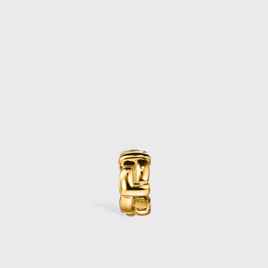 yellow_gold_arcade_double_2.webp YELLOW GOLD ARCADE DOUBLE ETERNITY LOCK EARRING HUGGIES>Boochier Online