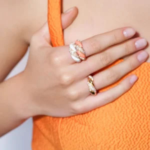 YELLOW GOLD DIAMOND MARSHMALLOW RING>Boochier Sale