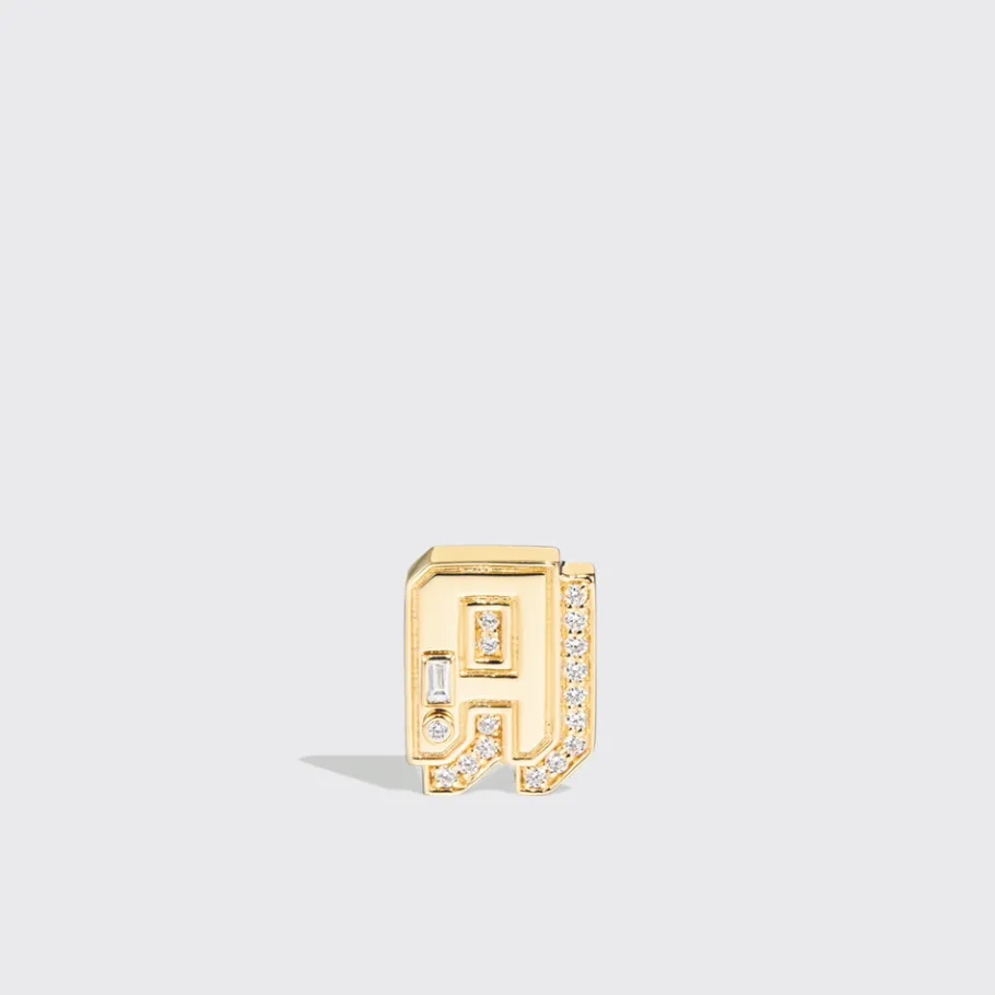 yellow_gold_diamond_mini__0.webp YELLOW GOLD DIAMOND MINI LETTER MONO STUD>Boochier Sale