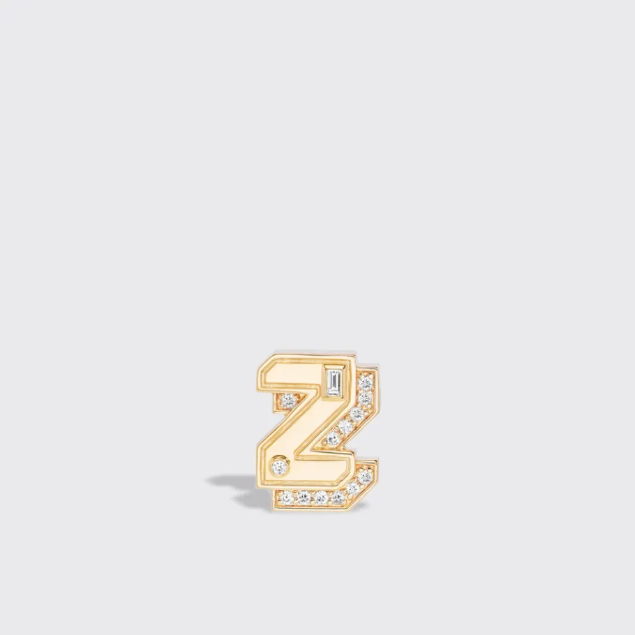 yellow_gold_diamond_mini__12.webp YELLOW GOLD DIAMOND MINI LETTER MONO STUD>Boochier Sale
