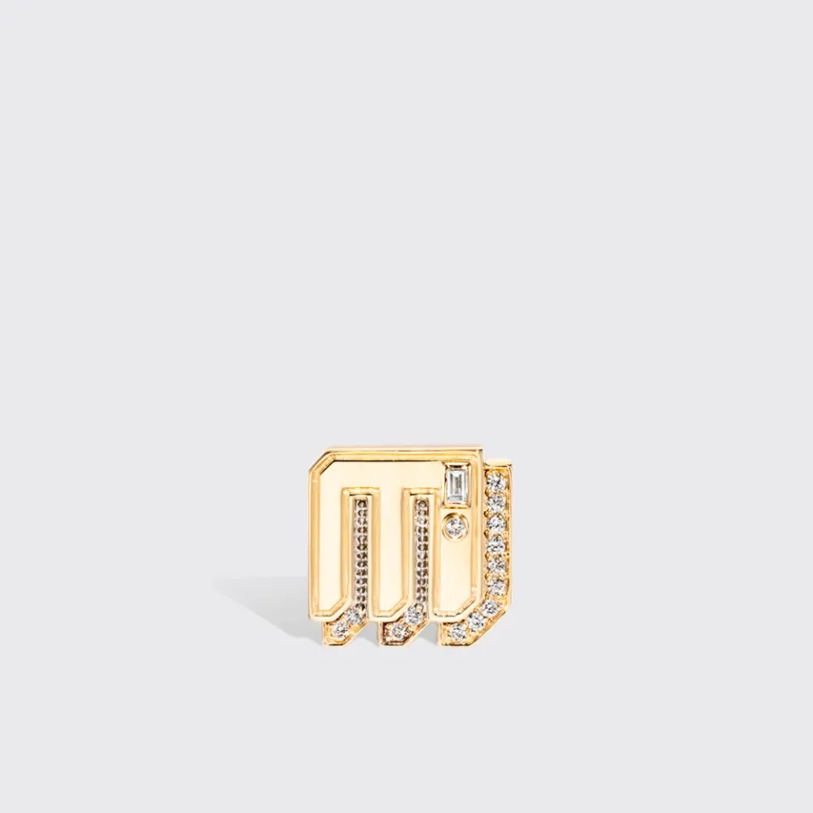 yellow_gold_diamond_mini__6.webp YELLOW GOLD DIAMOND MINI LETTER MONO STUD>Boochier Sale
