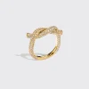 YELLOW GOLD DIAMOND TIES RING>Boochier New