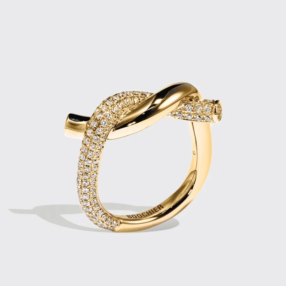 yellow_gold_half_diamond__0.webp YELLOW GOLD HALF DIAMOND TIES RING>Boochier Online