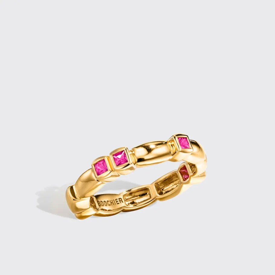 yellow_gold_pink_sapphire_0-2.webp YELLOW GOLD PINK SAPPHIRE ARCADE ETERNITY RING>Boochier Clearance