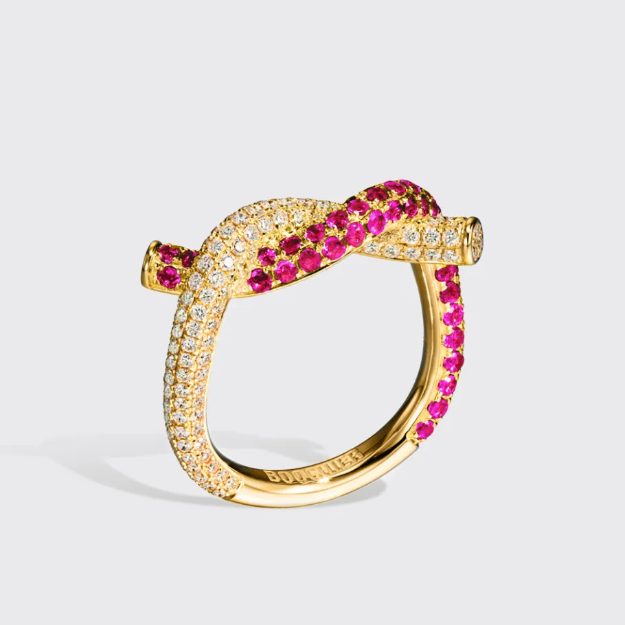 yellow_gold_pink_sapphire_0.webp YELLOW GOLD PINK SAPPHIRE AND DIAMOND TIES RING>Boochier Best