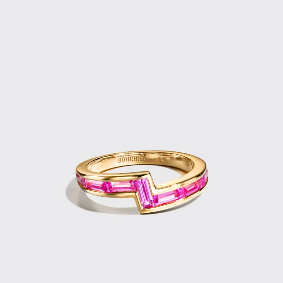 yellow_gold_pink_sapphire_1-1.webp YELLOW GOLD PINK SAPPHIRE ARCADE STACKABLE RING>Boochier Online