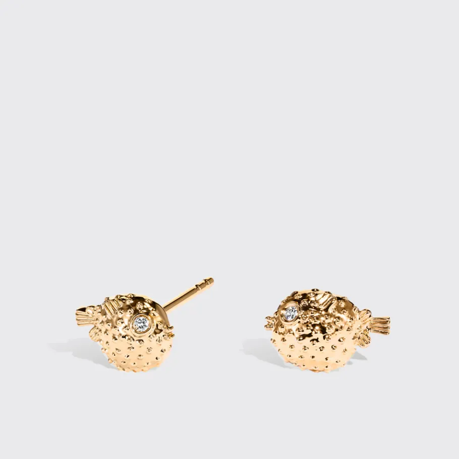 yellow_gold_puffer_fish_d_0.webp YELLOW GOLD PUFFER FISH DIAMOND EARRINGS>Boochier Sale