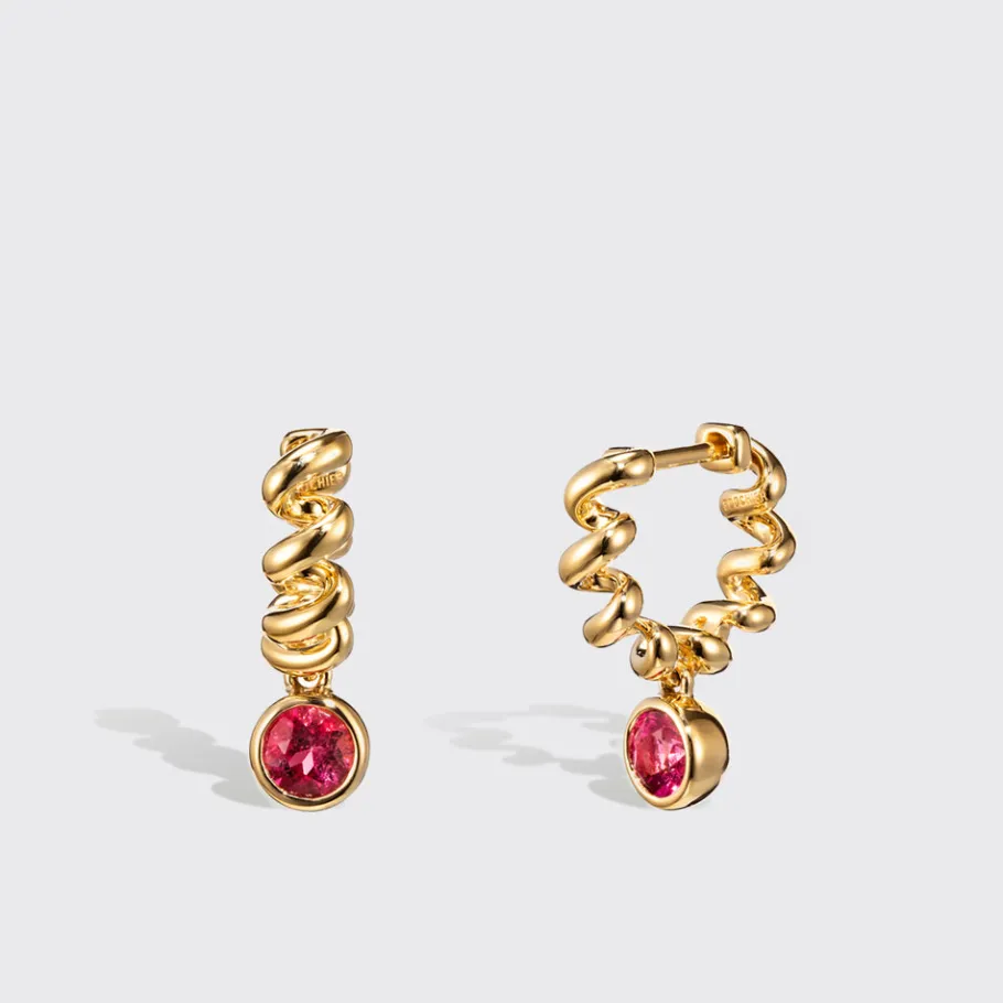 yellow_gold_rubellite_sli_0.webp YELLOW GOLD RUBELLITE SLINKEE DROPS EARRINGS>Boochier Sale
