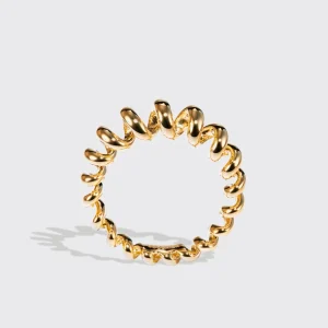 YELLOW GOLD SLINKEE RING>Boochier Online