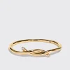 YELLOW GOLD TIES BANGLE>Boochier Clearance